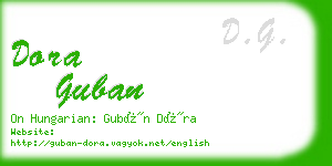 dora guban business card